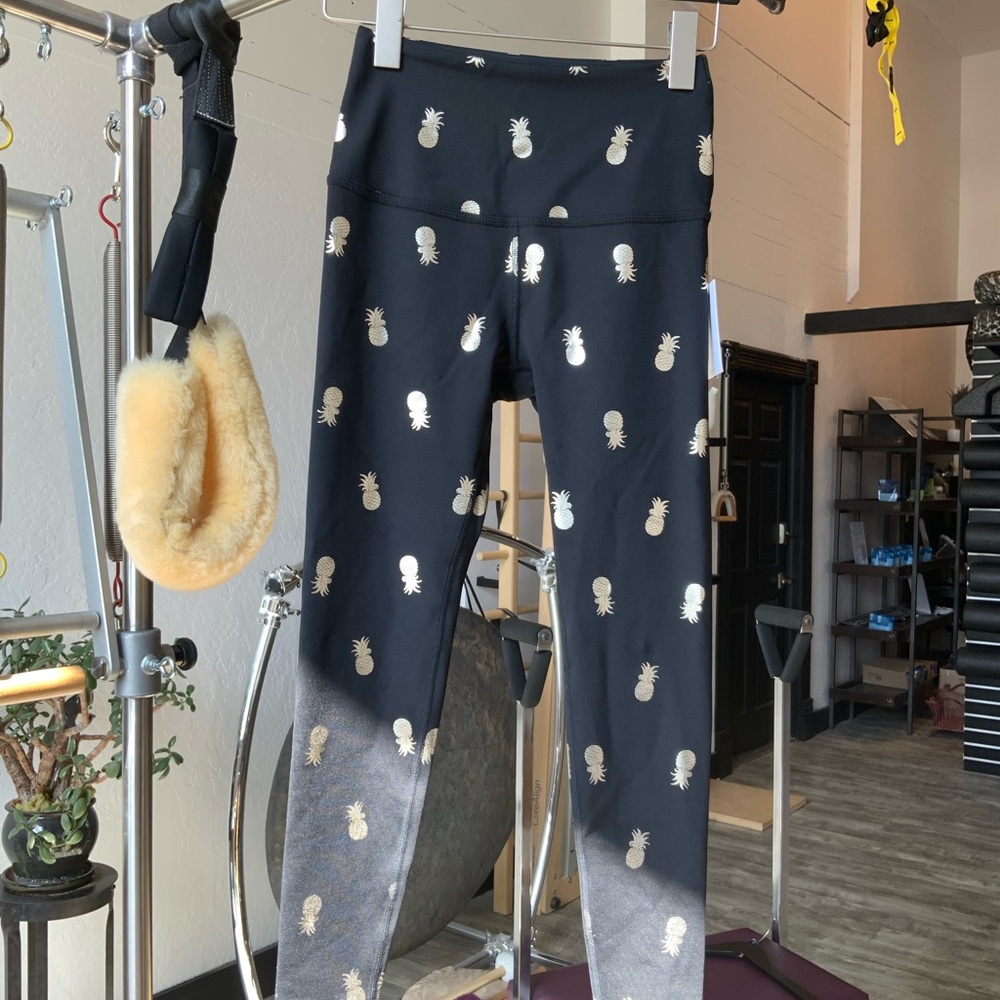 Black pineapple full length legging
